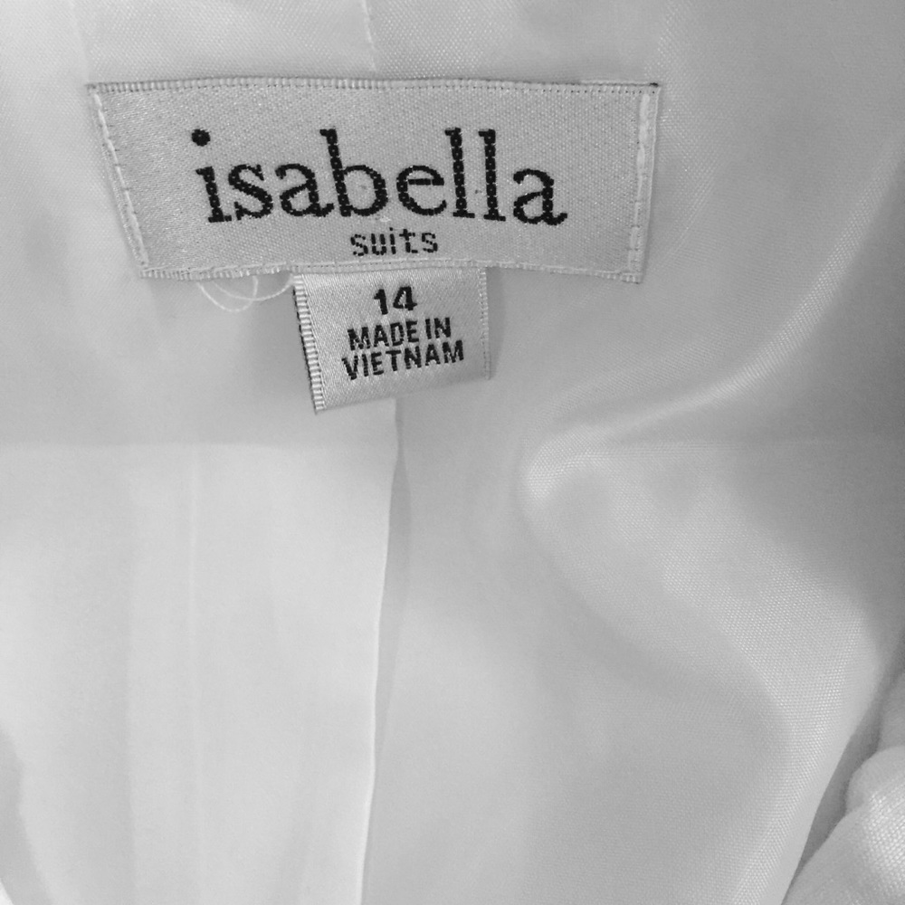 Isabella White Faux SilkShantung Pleat ShawlCollar Jacket Wedding Baptism Easter - Picture 5 of 6